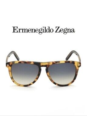 Ermenegildo Zegna Men's Sunglasses - Mirrored Lens Dark Havana Frame | EZ0171 52